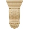 Ekena Millwork 5 1/8"W x 2 3/4"D x 9 3/4"H Thin Flowing Acanthus Corbel, Alder COR05X02X09ACAL - alternate 4